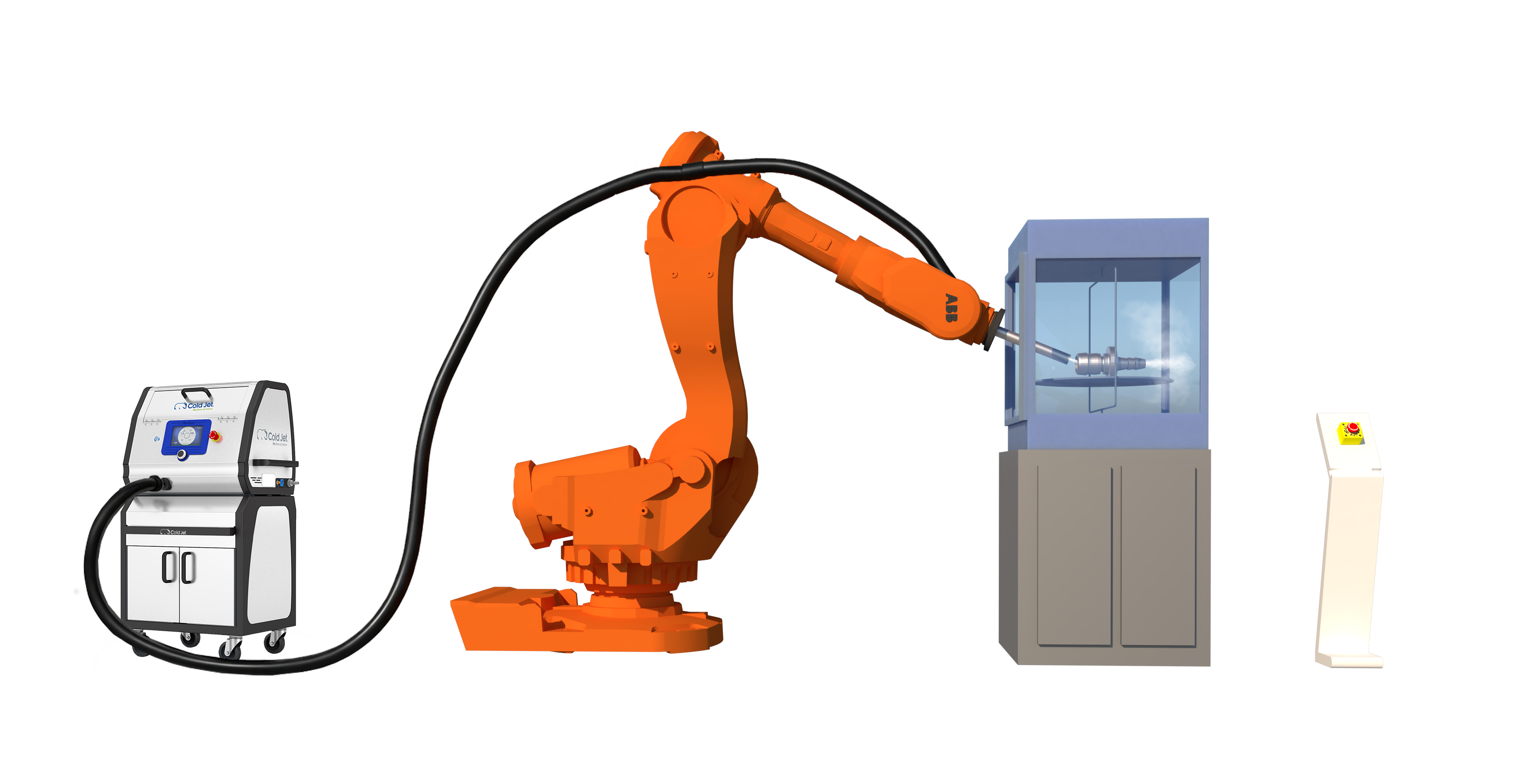 Cold Jet IBS Level 1 Trockeneisreinigungssystem mit i³ MicroClean 2 für teilautomatisierte industrielle Reinigungsprozesse